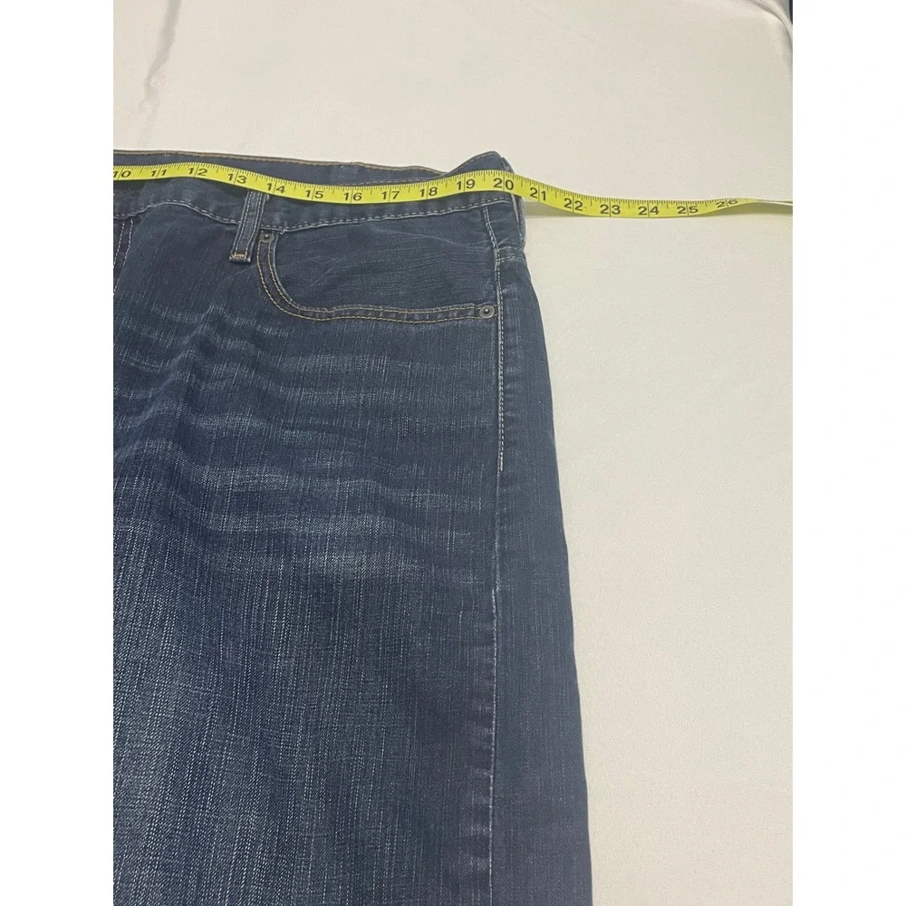 Levis 569 Loose Straight Denim Shorts Mens 40 Dark Wash Blue Indigo Jean Shorts